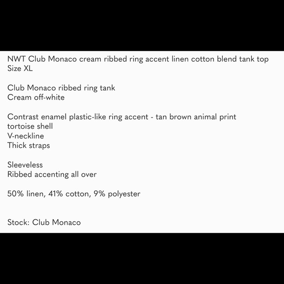 Club Monaco Ribbed Knit Ring Tank-top - Picture 5 of 6